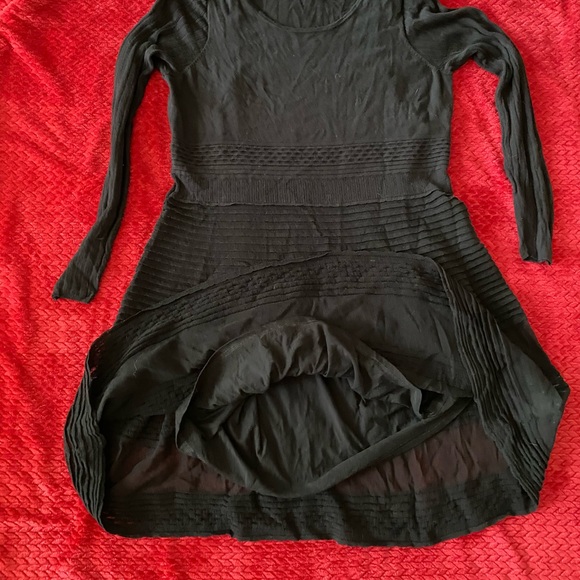 Simply Vera Vera Wang black sweater knit dress mid length Women’s size XL - Picture 10 of 10